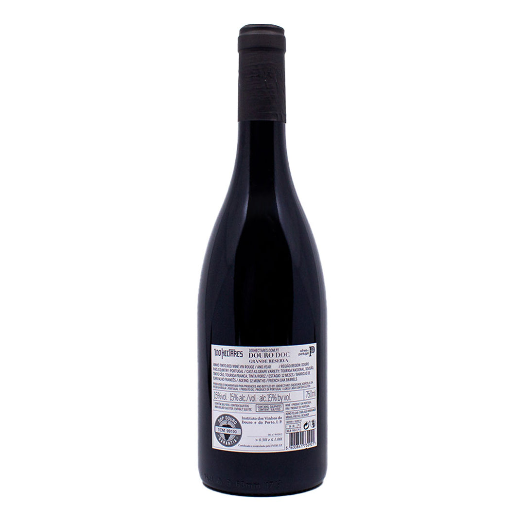 100 Hectares Grande Reserva Tinto 2021 | Contra-rótulo