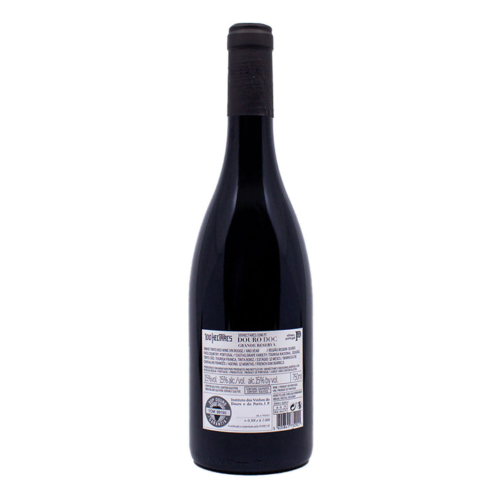 100 Hectares Grande Reserva Tinto 2021 | Contra-rótulo