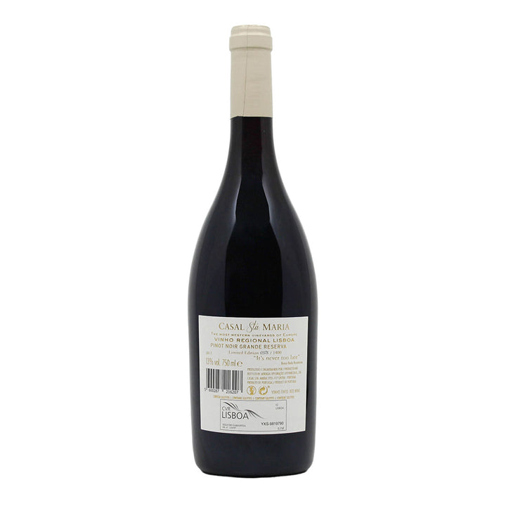 Casal Sta Maria Pinot Noir Grande Reserva 2022 | Contra-rótulo