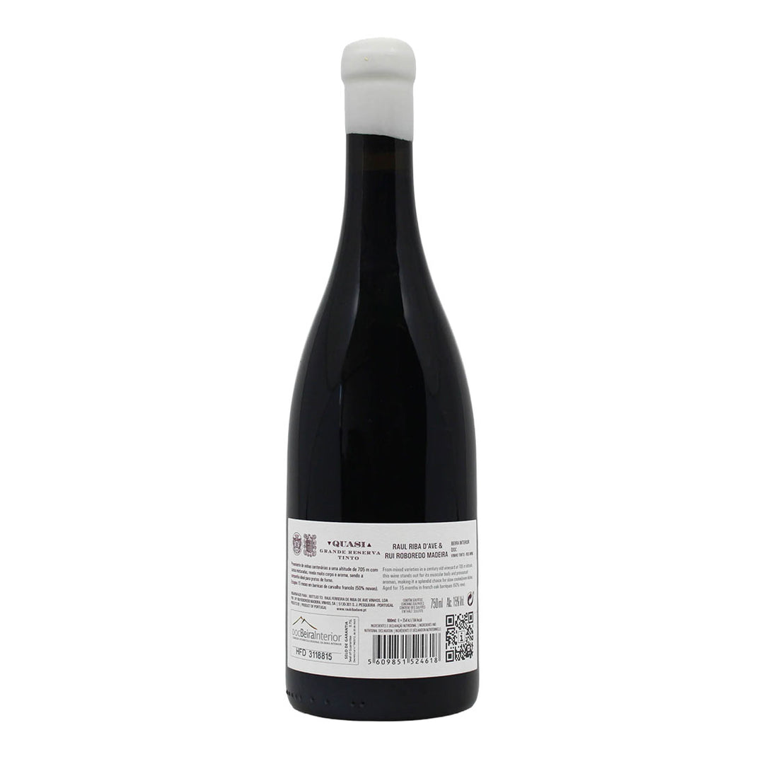 Quasi Grande Reserva Tinto 2021 | Contra-rótulo