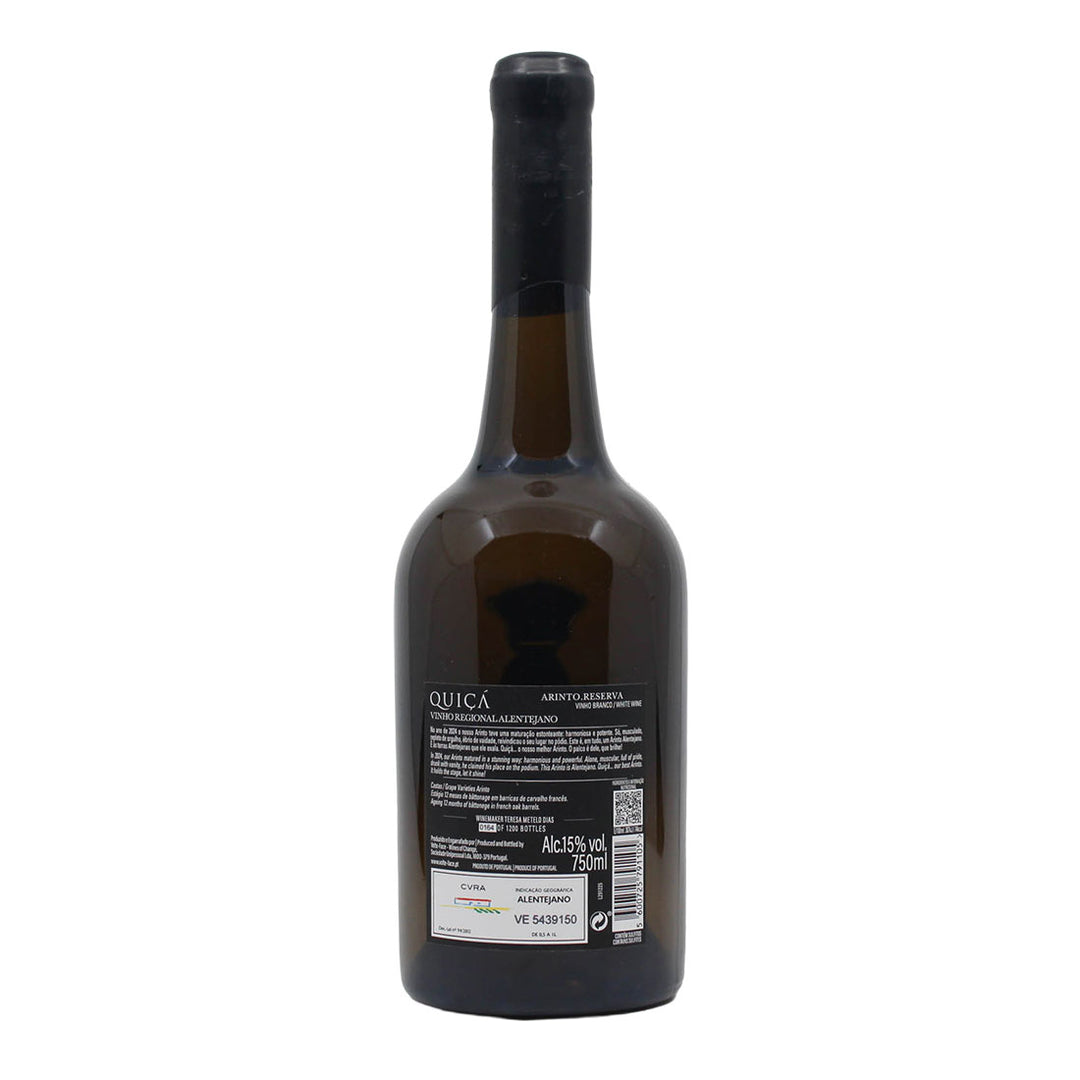 Quiça Reserva Branco 2024 | Contra-rótulo