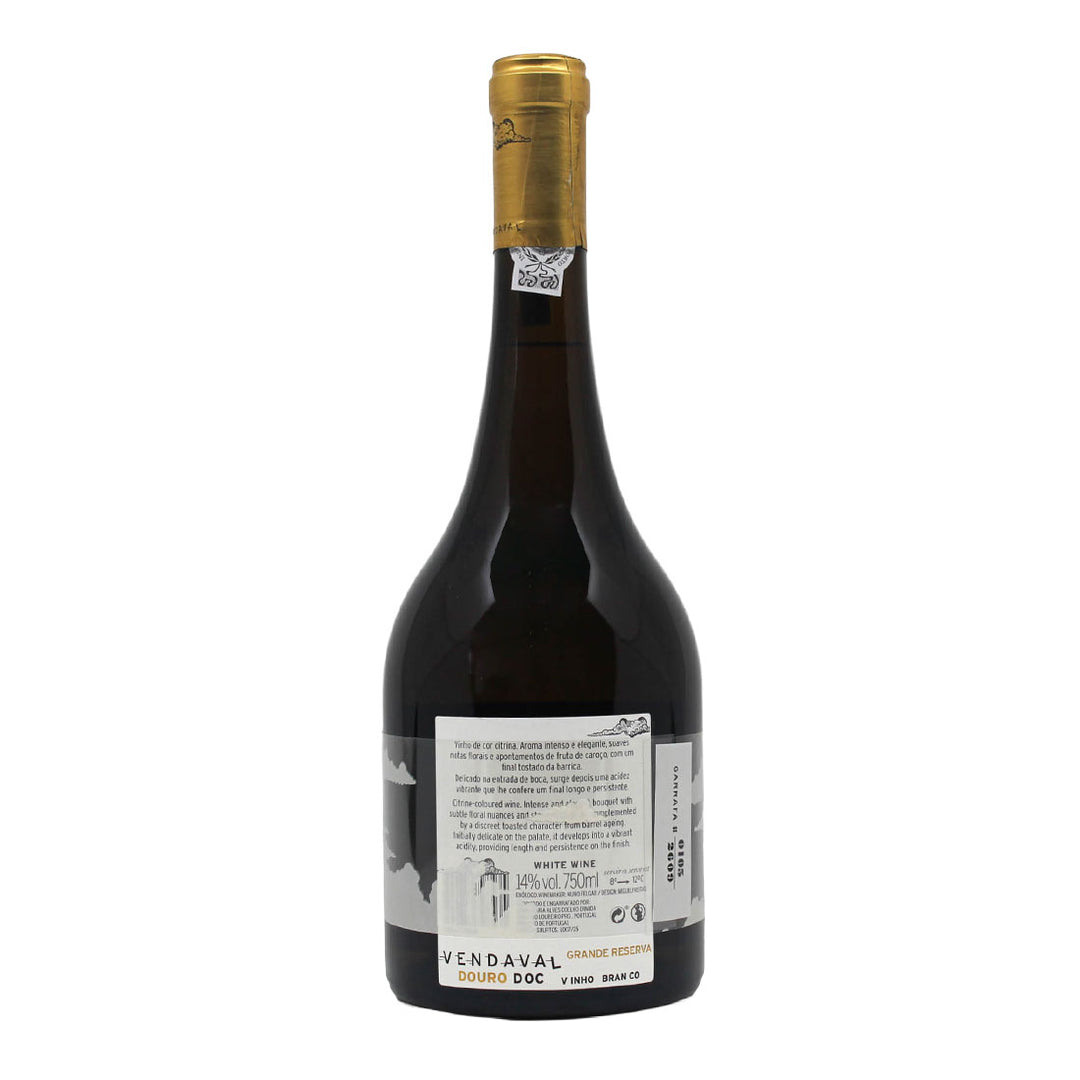 Vendaval Grande Reserva Branco 2023 | Contra-rótulo