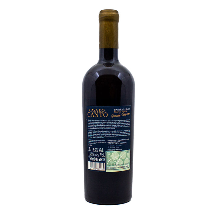 Casa do Canto Grande Reserva Branco 2019 | Contra-rótulo