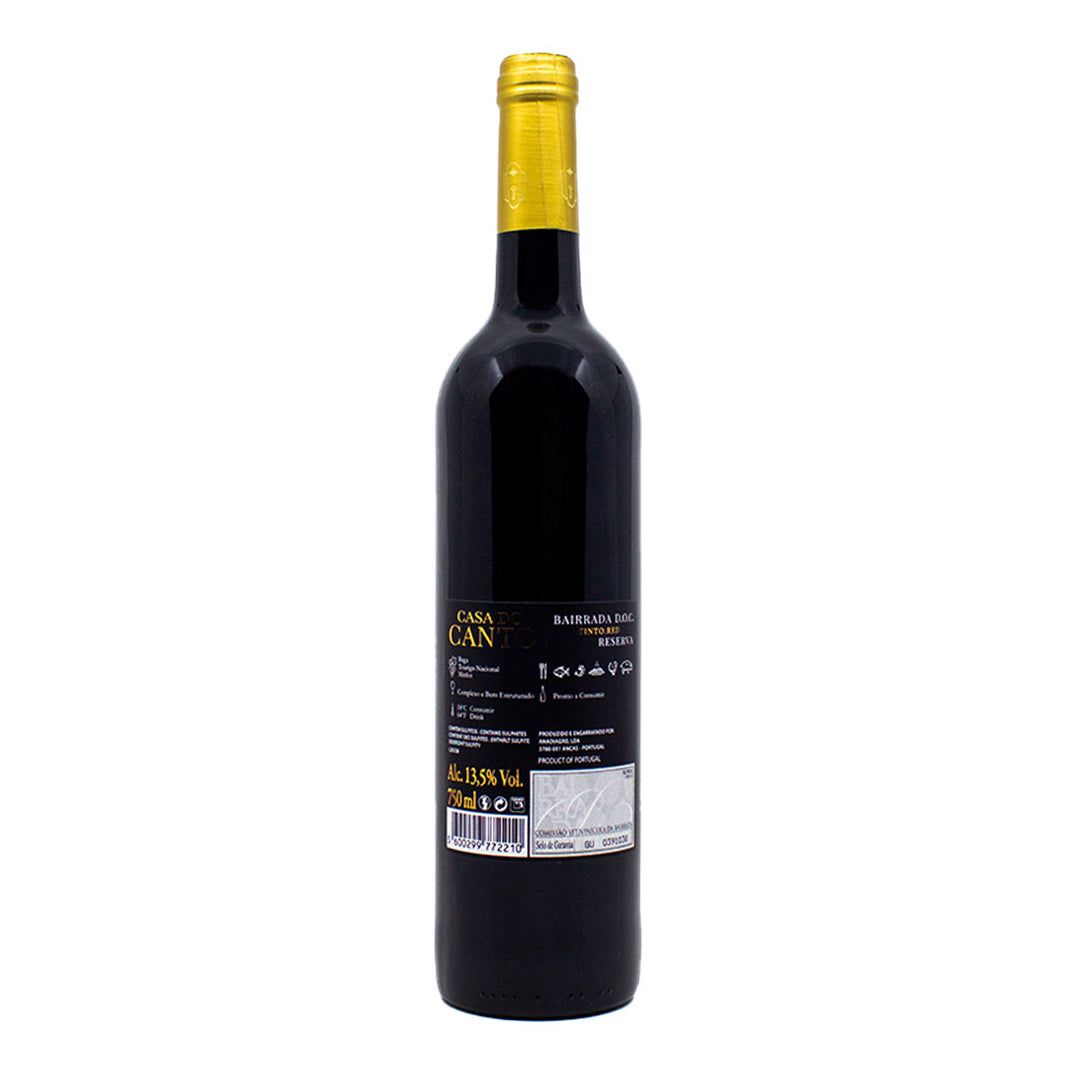 Casa do Canto Reserva Tinto 2018 | Contra-rótulo