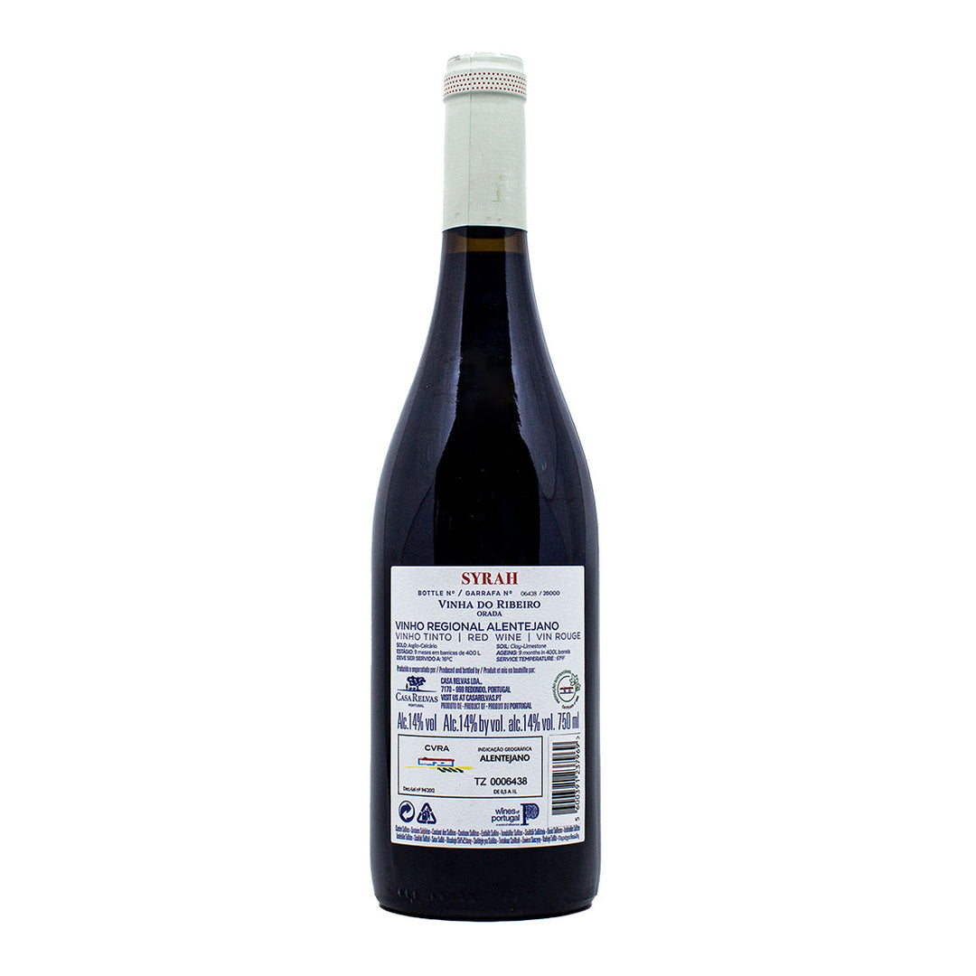 Casa Relvas Syrah 2022 | Contra-rótulo