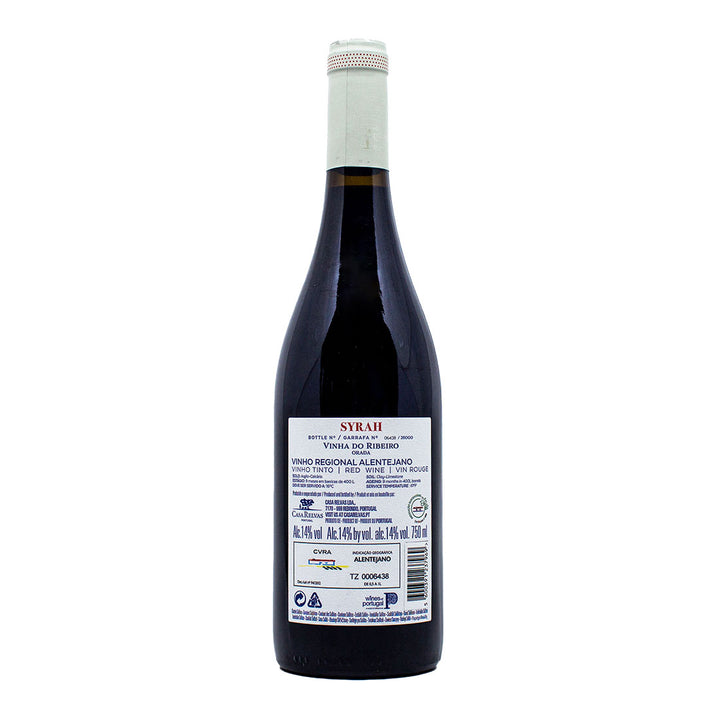 Casa Relvas Syrah 2022 | Contra-rótulo