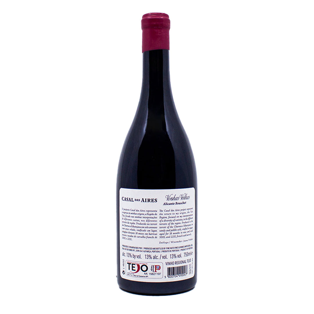 Casal das Aires Vinhas Velhas Alicante Bouschet 2020 | Contra-rótulo
