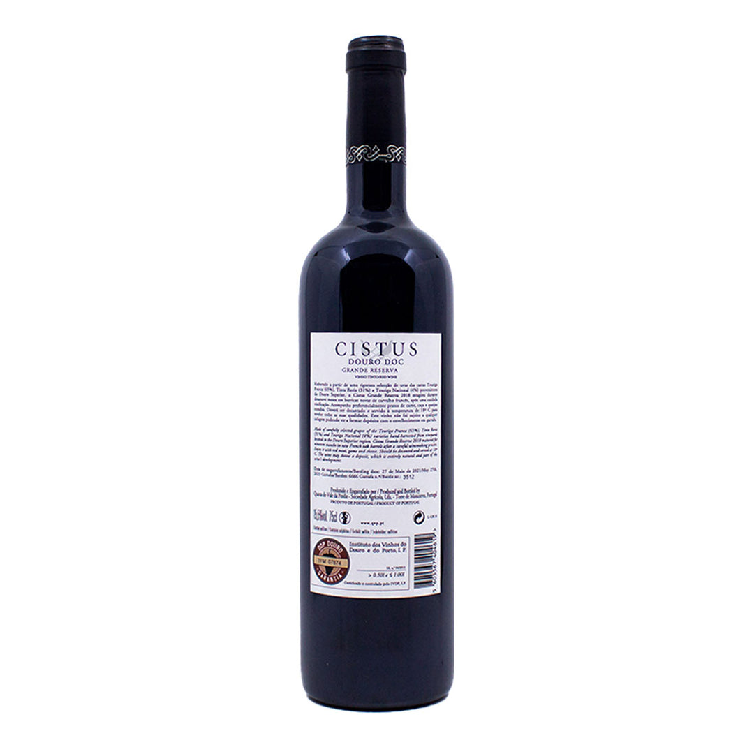 Cistus Grande Reserva Tinto 2018 | Contra-rótulo