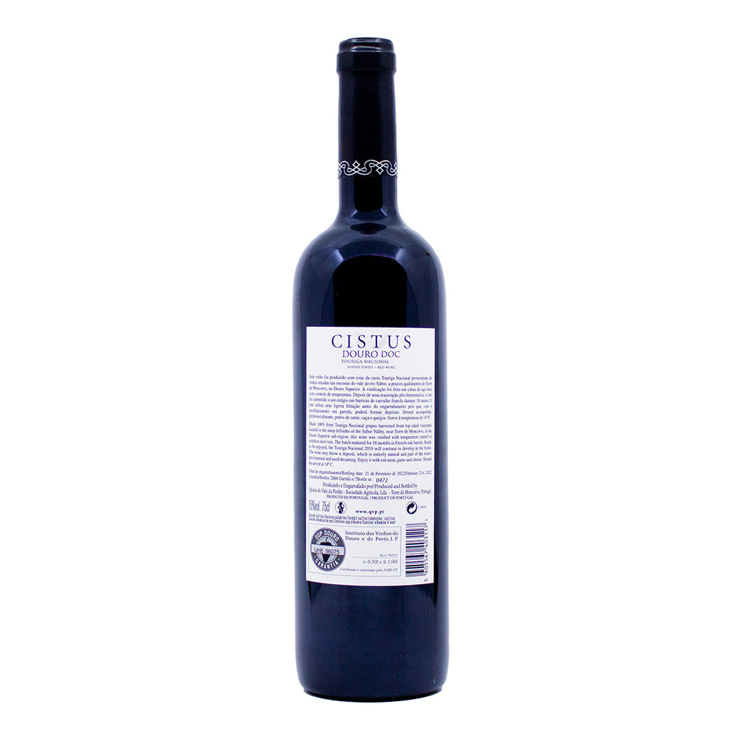 Cistus Touriga Nacional 2019 | Contra-rótulo
