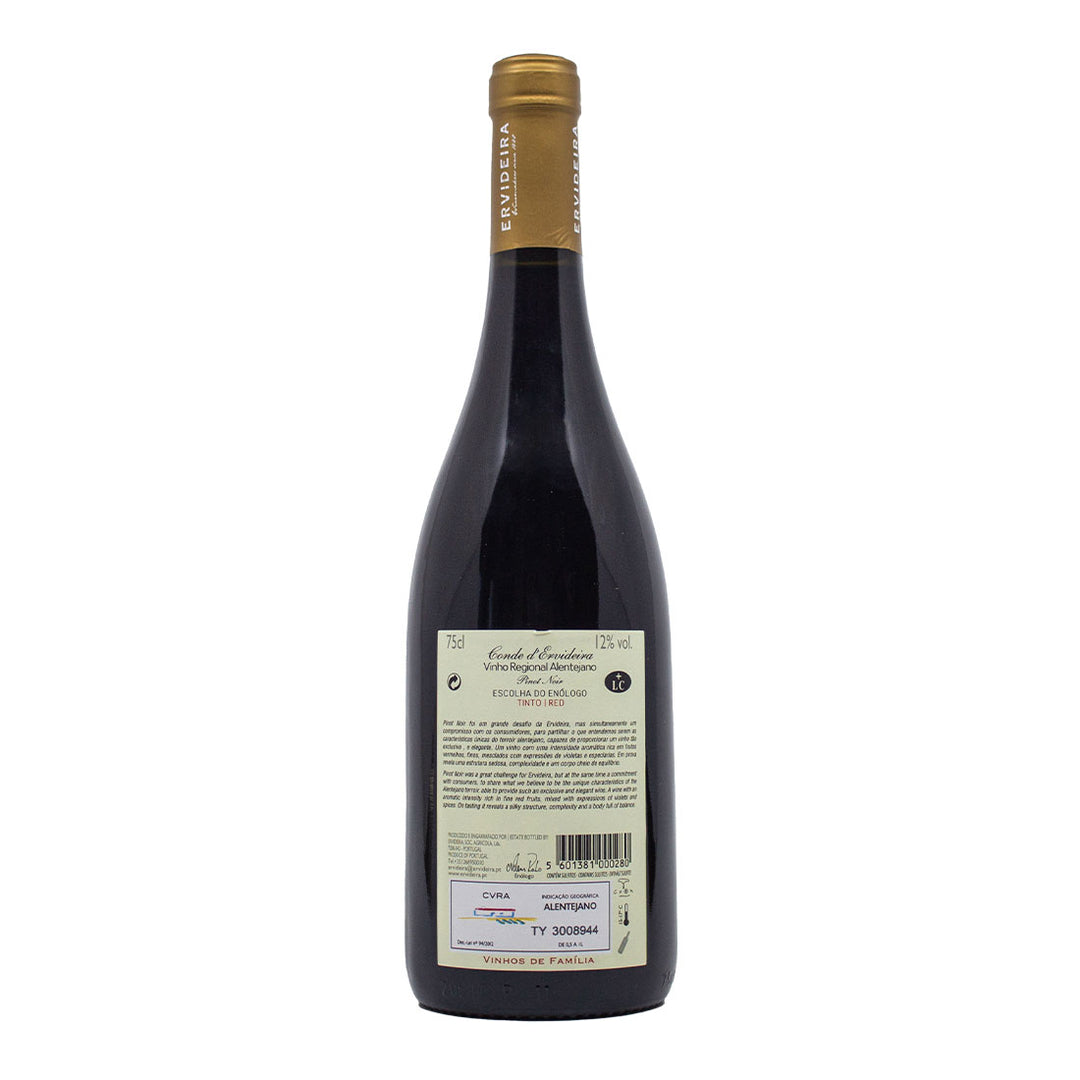 Conde d'Ervideira Escolha do Enólogo Pinot Noir 2022 | Contra-rótulo