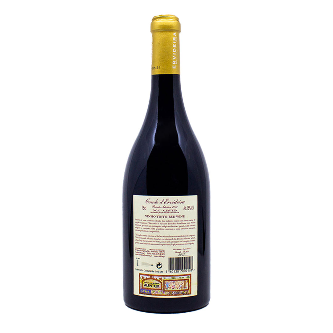Conde d'Ervideira Private Selection Tinto 2019 | Contra-rótulo