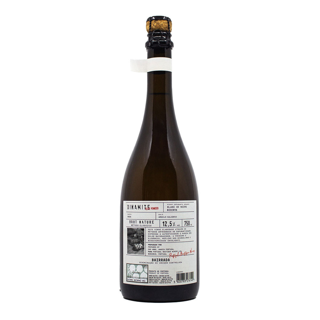 Dinamite Blanc de Noirs - Brut Nature Grande Reserva | Contra-rótulo