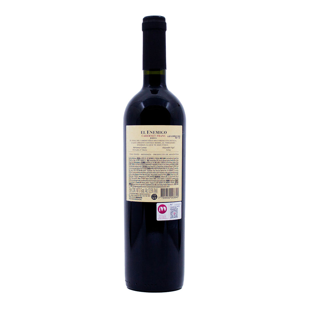 El Enemigo Cabernet Franc 2020 | Contra-rótulo