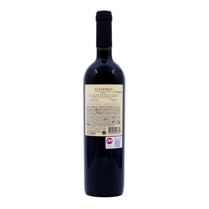 El Enemigo Cabernet Franc 2020 | Contra-rótulo