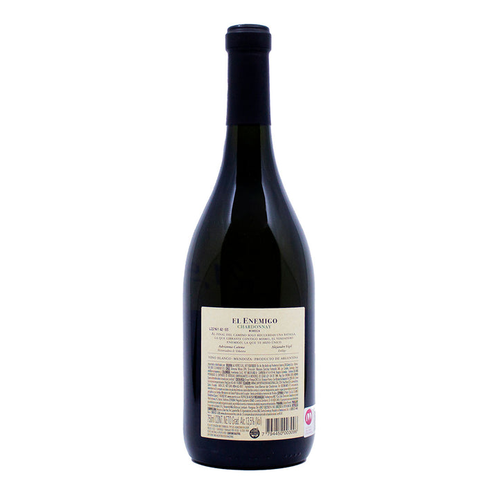 El Enemigo Chardonnay 2022 | Contra-rótulo