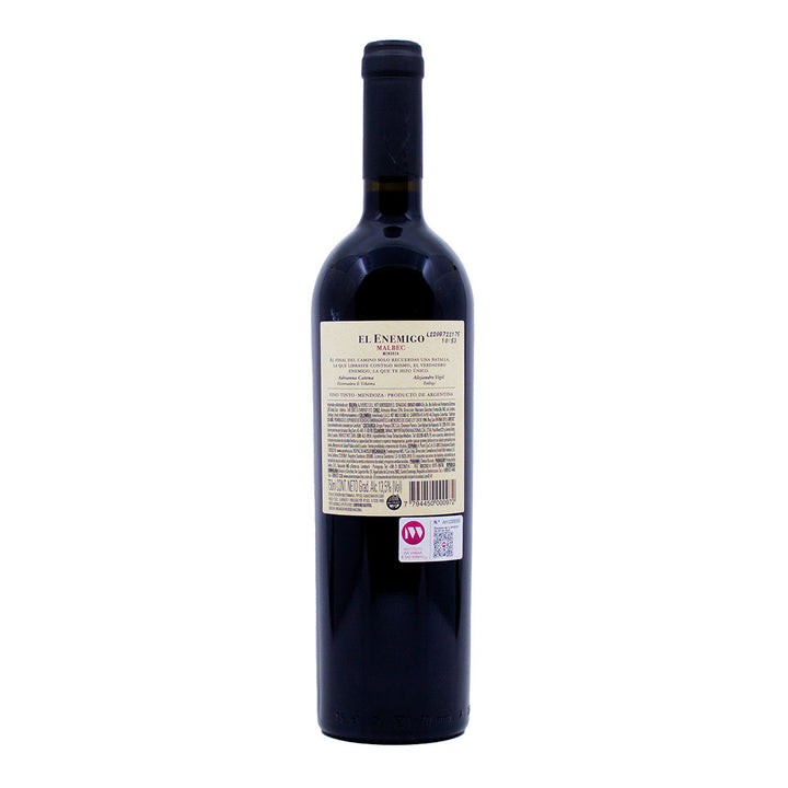 El Enemigo Malbec 2021 | Contra-rótulo