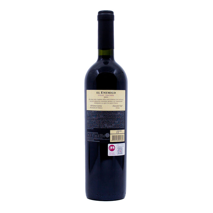 El Enemigo Syrah & Viogner 2020 | Contra-rótulo