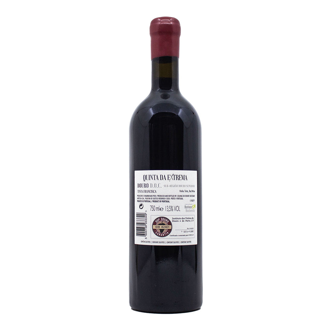 Quinta da Extrema Ensaios Extremes Tinta Francisca 2018 | Contra-rótulo