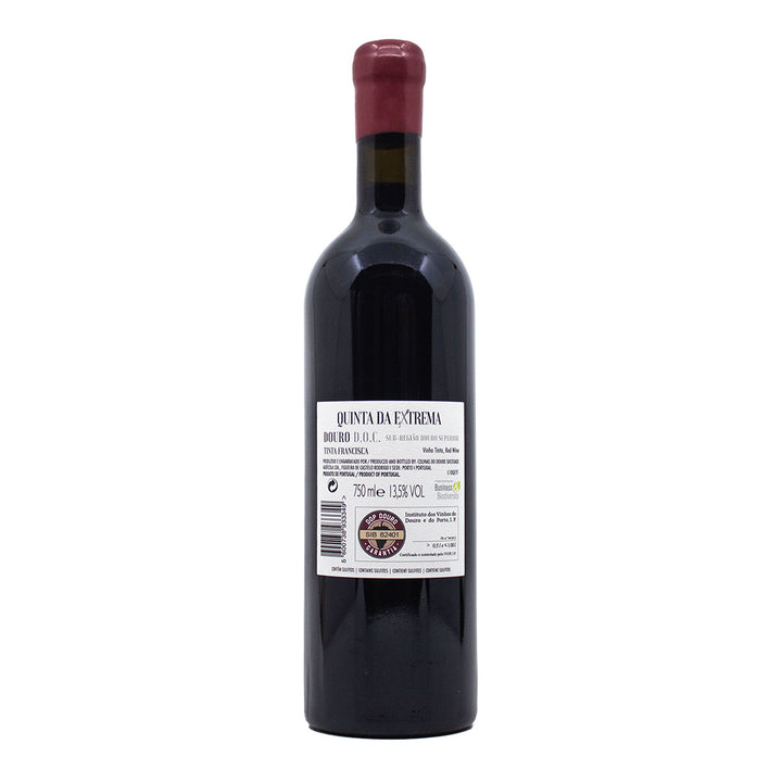 Quinta da Extrema Ensaios Extremes Tinta Francisca 2018 | Contra-rótulo