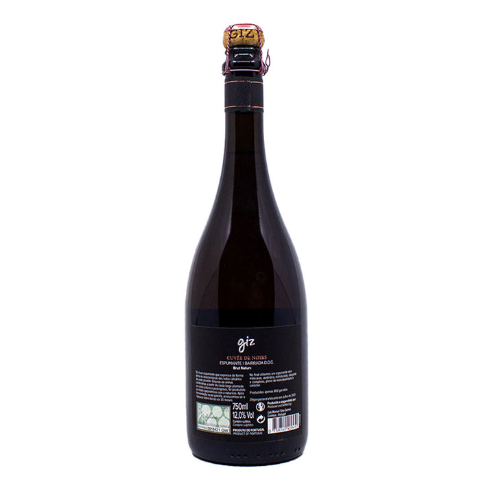 Giz Espumante Cuvée de Noirs 2021 | Contra-rótulo