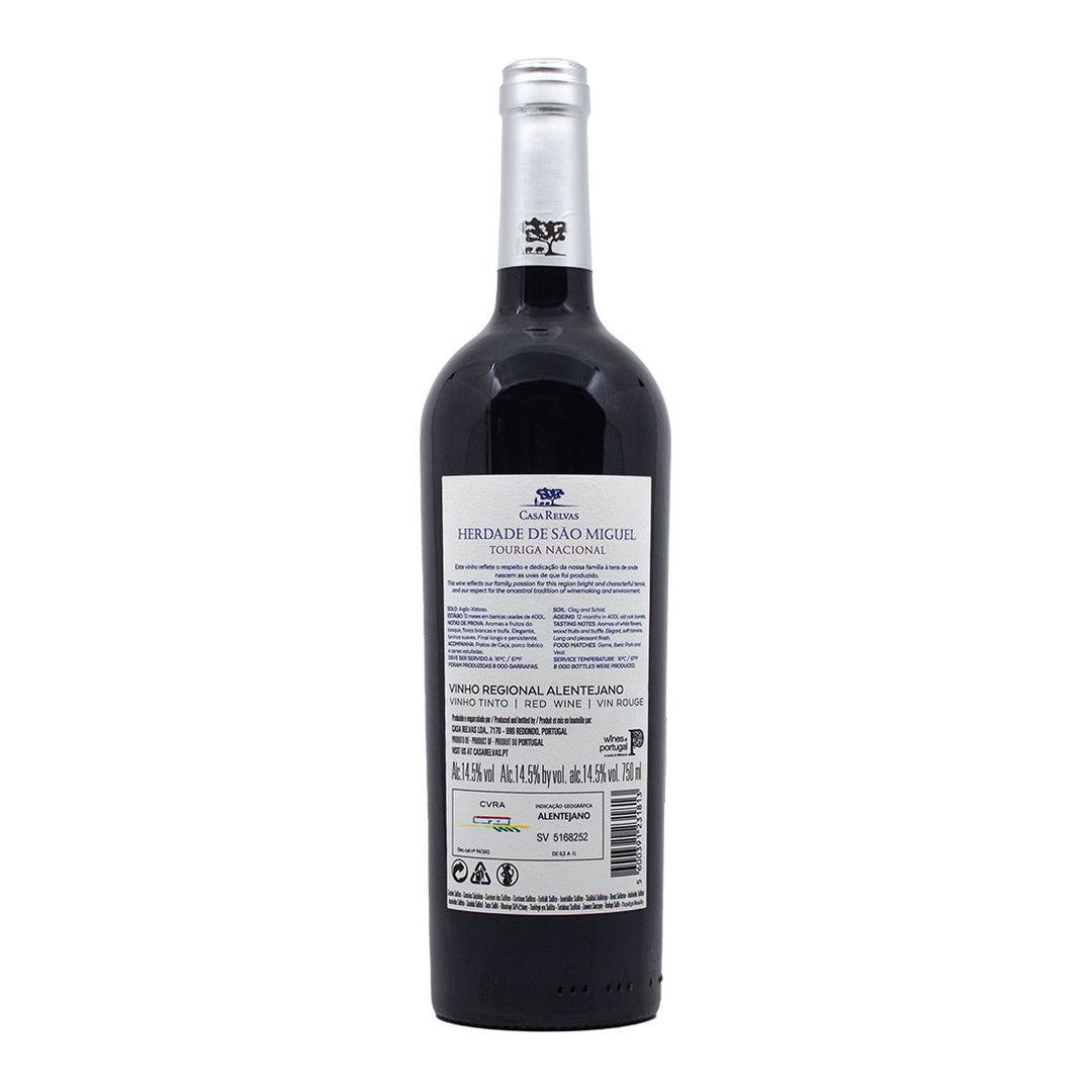 Herdade de São Miguel Touriga Nacional 2019 | Contra-rótulo
