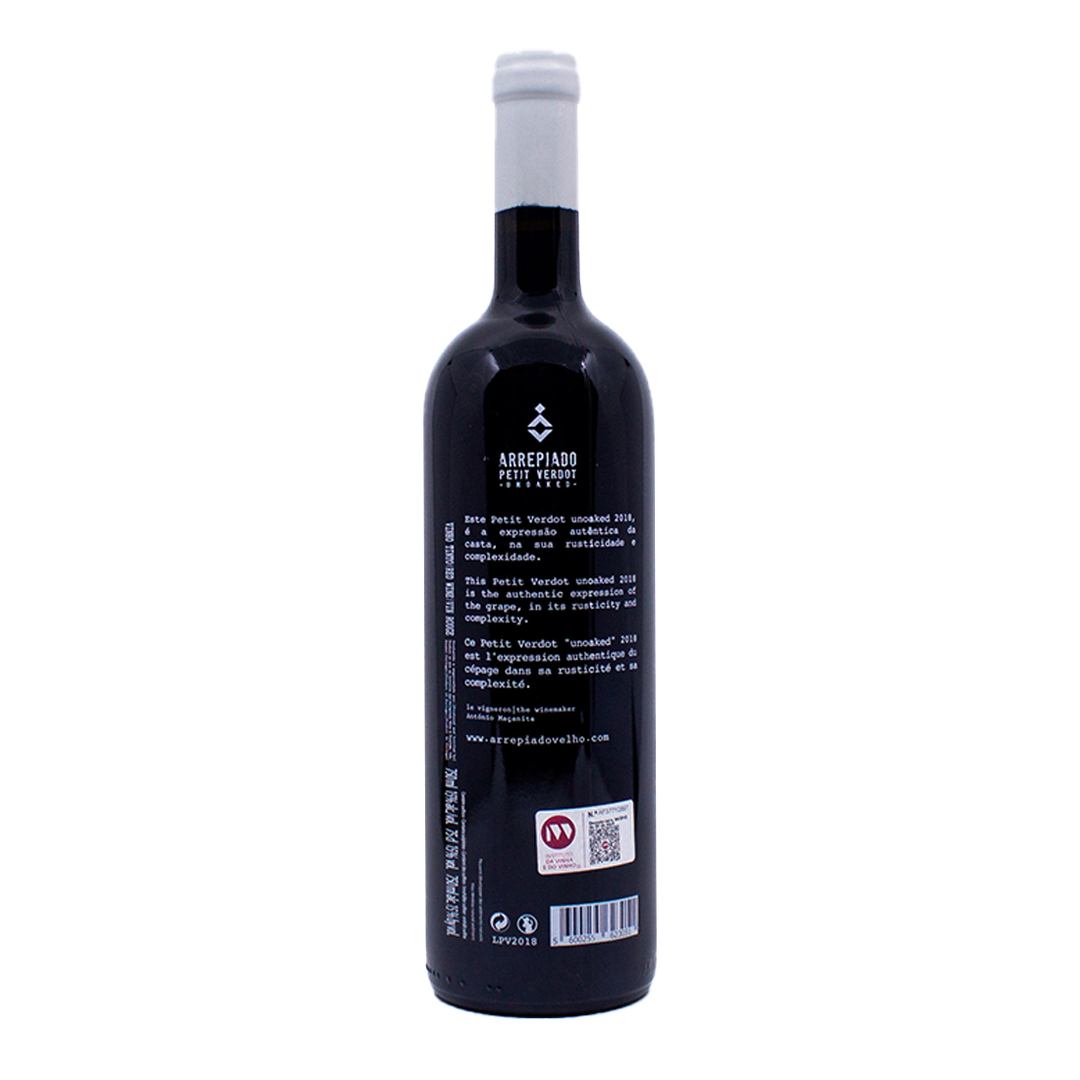 Herdade do Arrepiado Velho Petit Verdot 2018 | Contra-rótulo