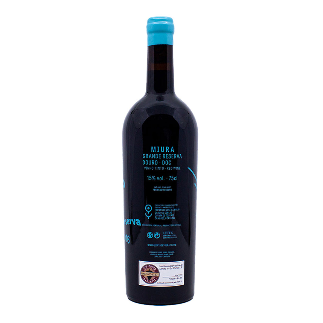 Quinta de Tourais Miura Grande Reserva Tinto 2016 | Contra-rótulo