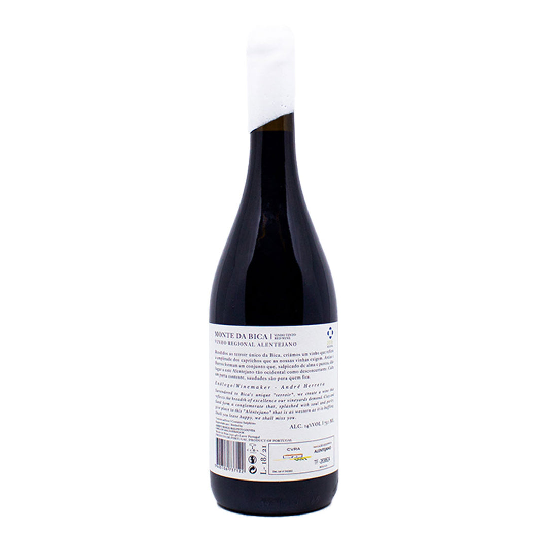 Monte da Bica Reserva Tinto 2019 | Contra-rótulo