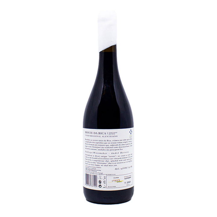 Monte da Bica Reserva Tinto 2019 | Contra-rótulo