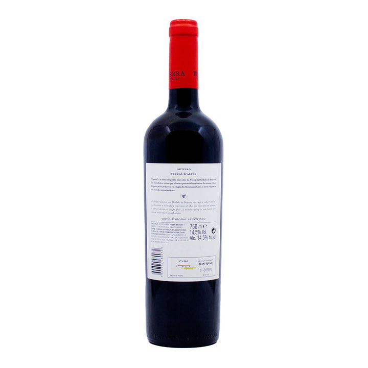 Terras d'Alter Outeiro Tinto 2019 | Contra-rótulo