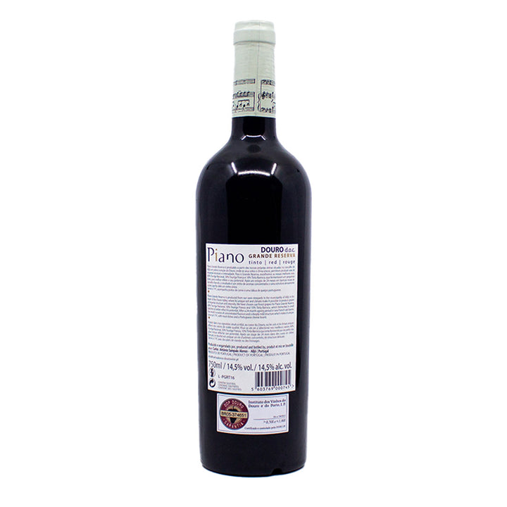 Piano Grande Reserva Tinto 2019 | Contra-rótulo