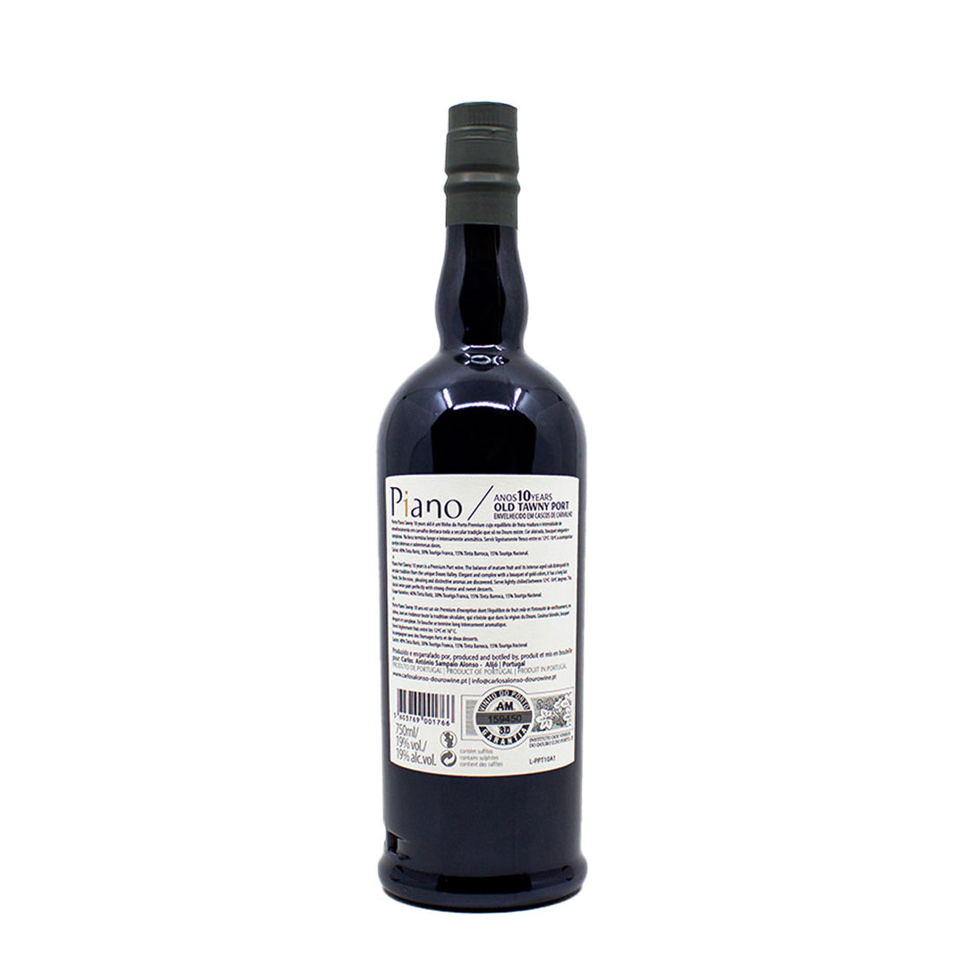 Piano Porto 10 Years Old Tawny | Contra-rótulo