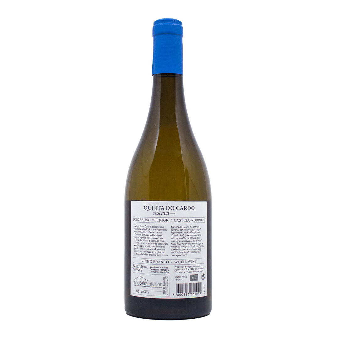 Quinta do Cardo Reserva Branco 2021 | Contra-rótulo