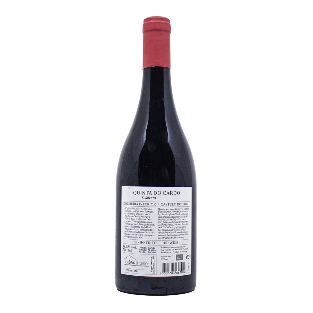 Quinta do Cardo Reserva Tinto 2019 | Contra-rótulo