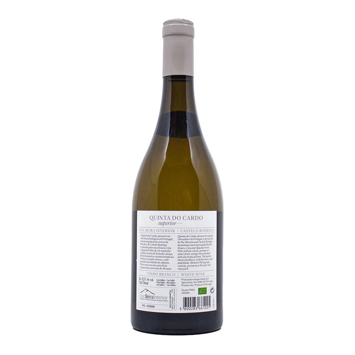 Quinta do Cardo Superior Branco 2021 | Contra-rótulo