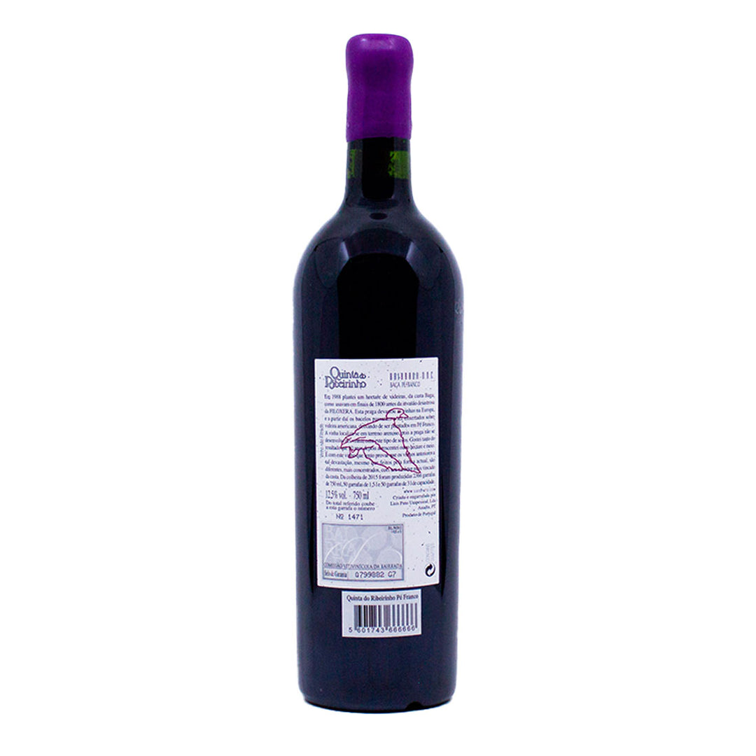 Quinta do Ribeirinha Pé Franco 2015 | Contra-rótulo