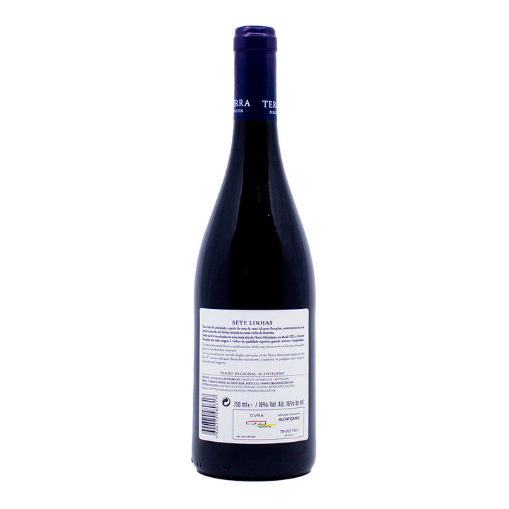 Terra d'Alter Sete Linhas 2016 | Contra-rótulo