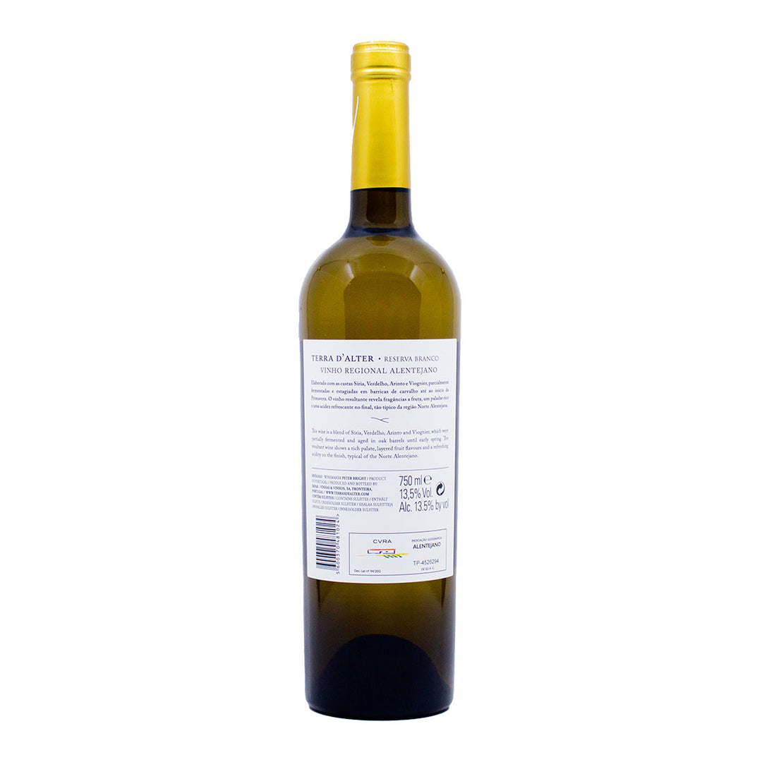 Terra d'Alter Reserva Branco 2021 | Contra-rótulo