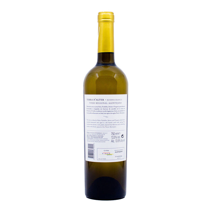 Terra d'Alter Reserva Branco 2021 | Contra-rótulo