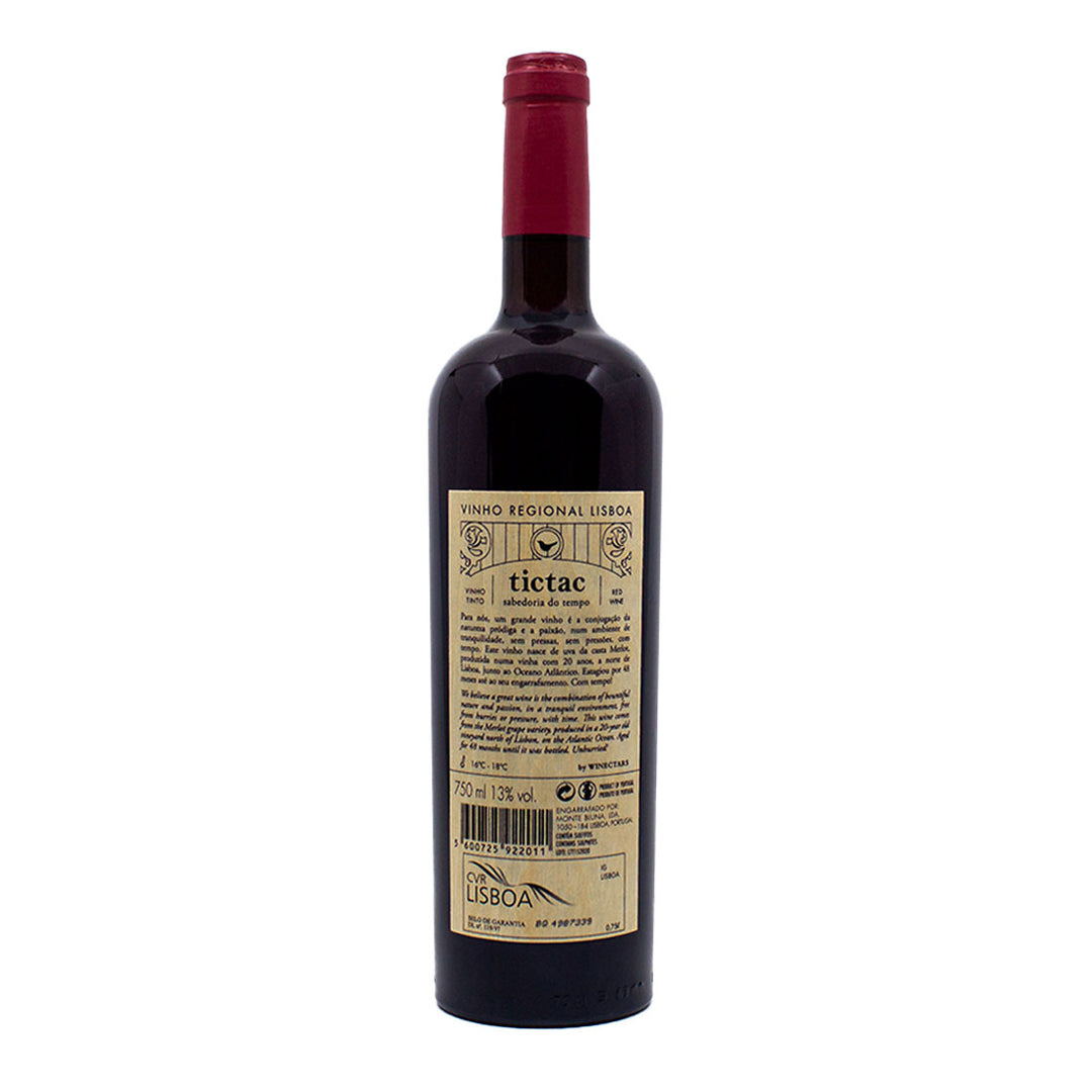 TIC-TAC Merlot 2015 | Contra-rótulo