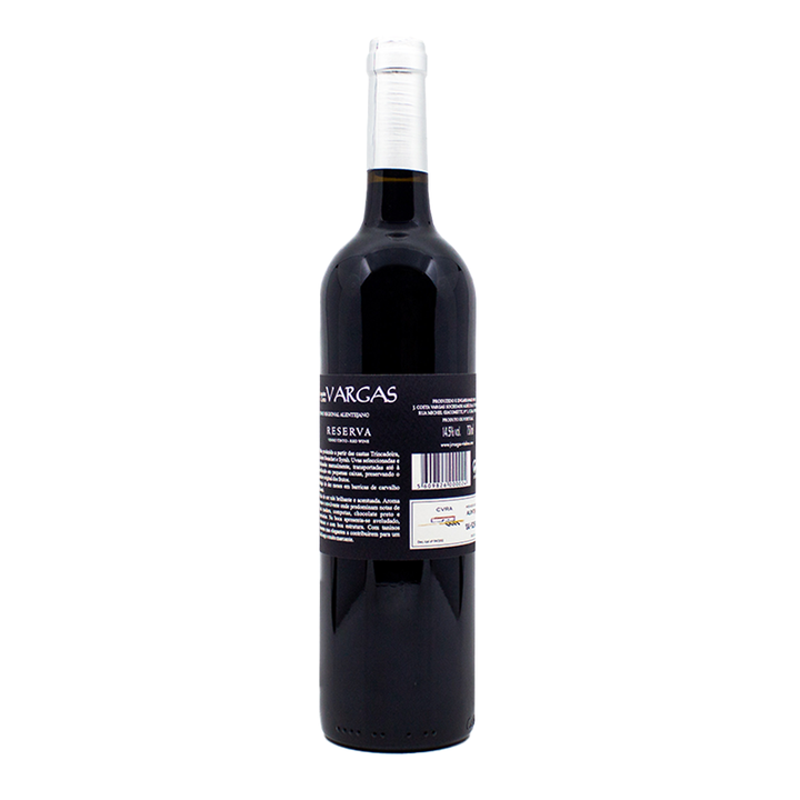 Vargas Reserva Tinto 2022 | Contra-rótulo