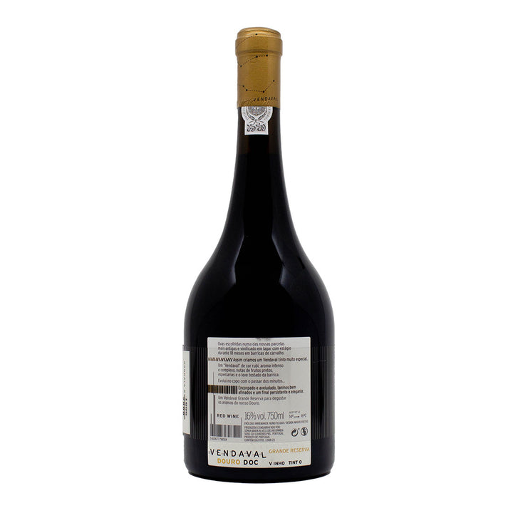 Vendaval Grande Reserva Tinto 2019 | Contra-rótulo II