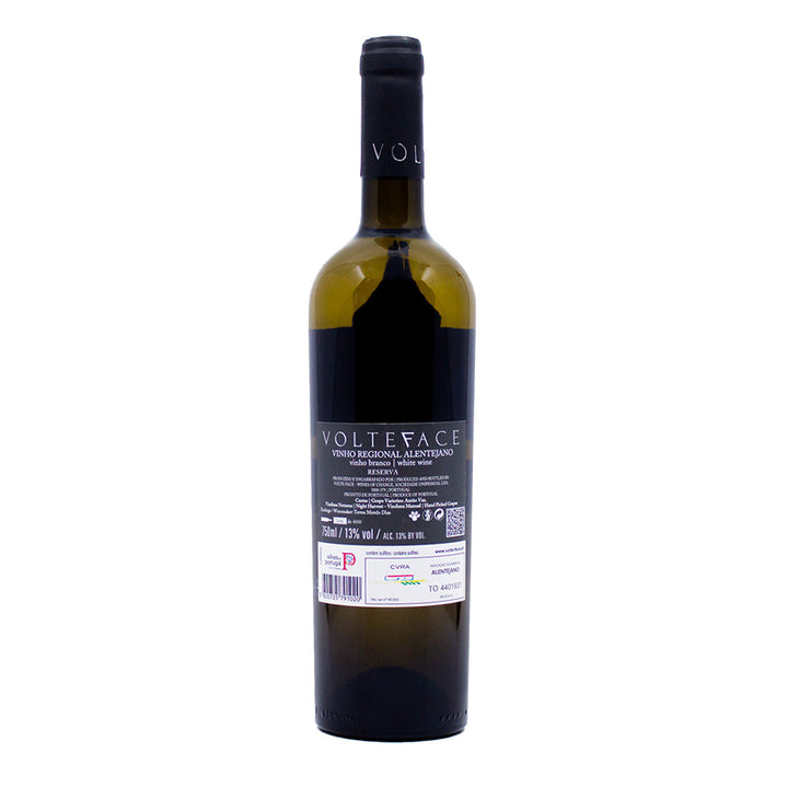 VolteFace Reserva Branco 2022 | Contra-rótulo