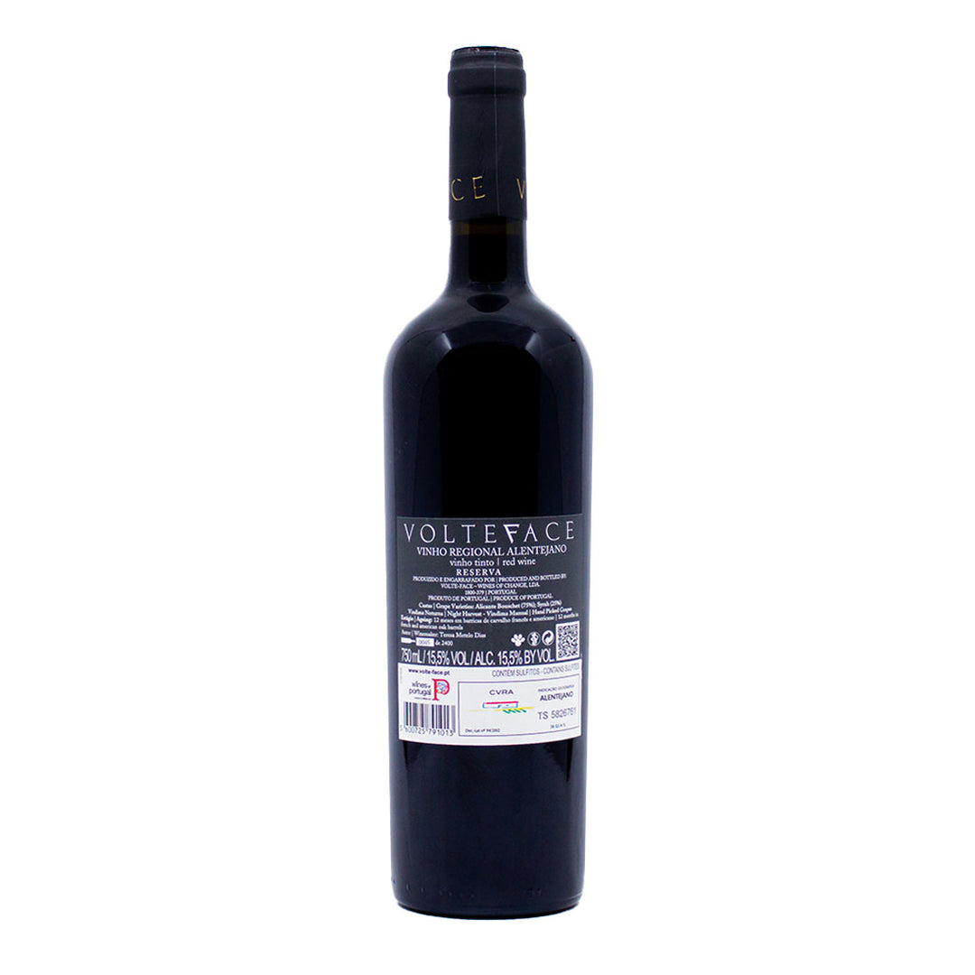 VolteFace Reserva Tinto 2022 | Contra-rótulo